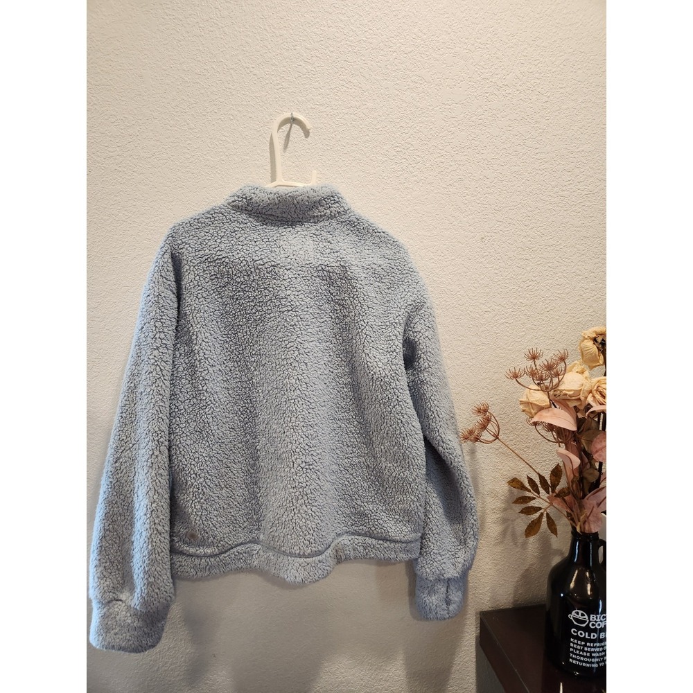 Athleta Girl 14-16 skyblue fleece jacket super cozy and soft‎ of course warm - Picture 2 of 7